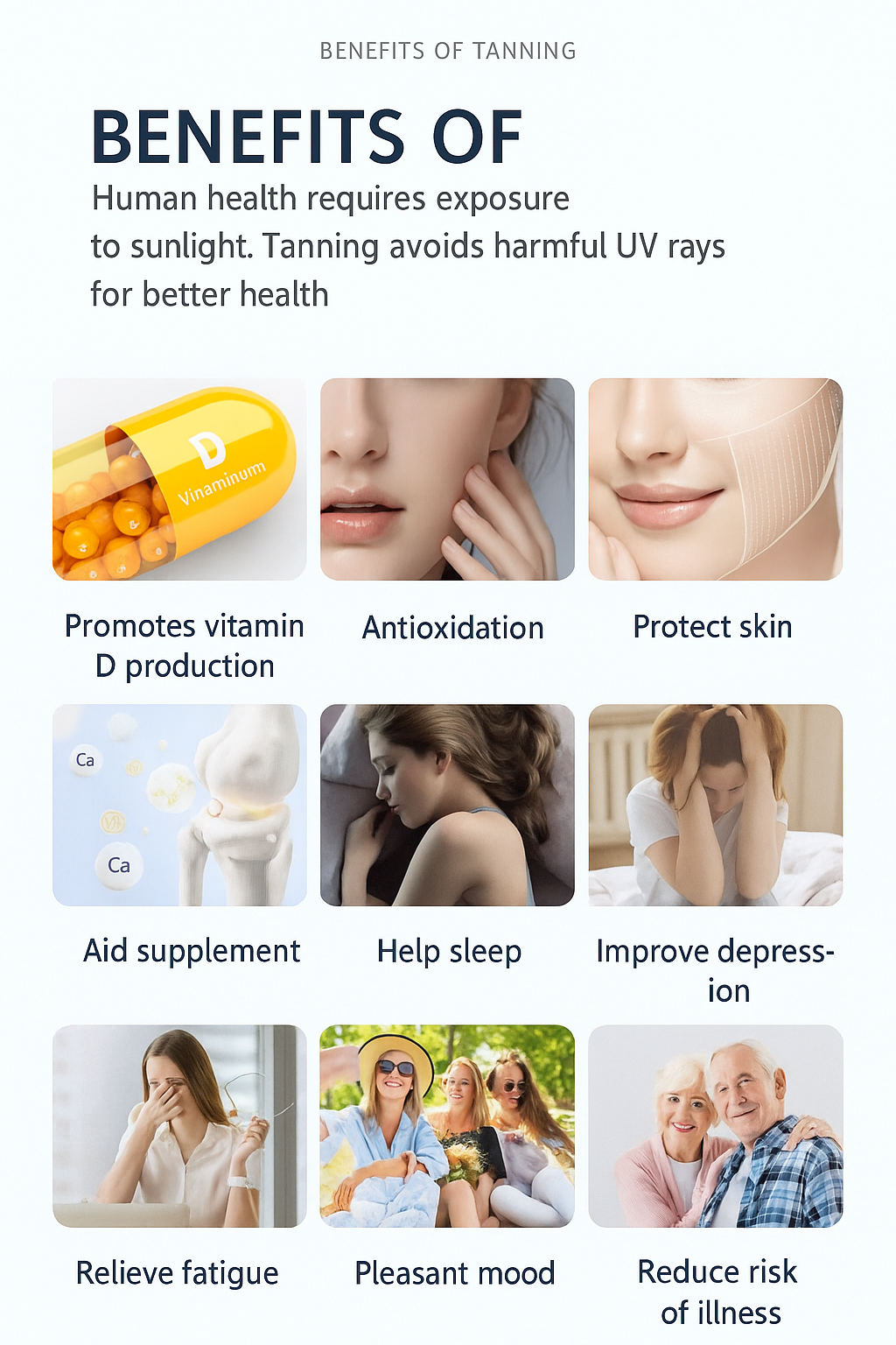 Blue Light Tanning Panel
