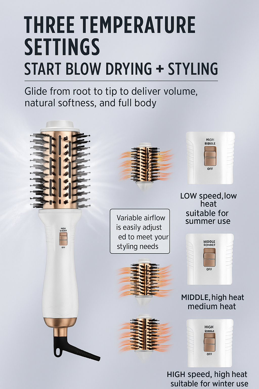 Ionic Hair Dryer Brush